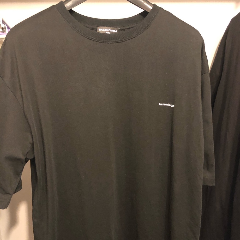 Balenciaga small logo oversized tee